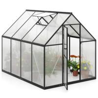 Toegankelijke Kas-tuinschuur met PVC-dakbedekking en Frame van Aluminiumlegering 250 x 190 x 195 Centimeter