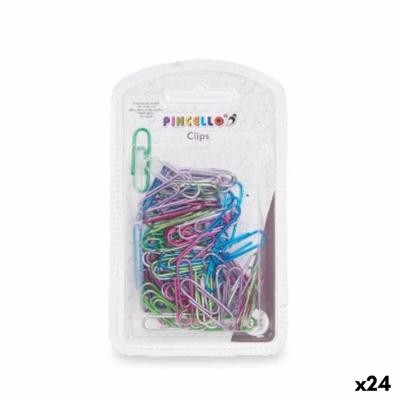 Clip Klein Multicolour Metaal (24 Stuks)