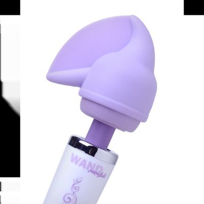 Flutter Tip Silicone Wand Attachment - Paars