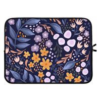 Flowers with blue leaves: Laptop sleeve 15 inch