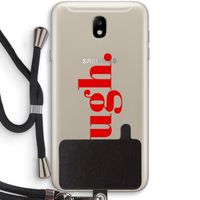 Ugh: Samsung Galaxy J7 (2017) Transparant Hoesje met koord