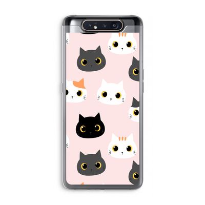 Katten: Samsung Galaxy A80 Transparant Hoesje