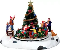 Lemax santa&apos;s kiddie train bewegend kerstdorp tafereel 2013