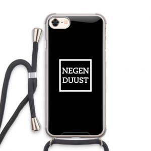Negenduust black: iPhone 8 Transparant Hoesje met koord