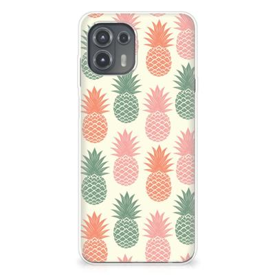 Motorola Edge 20 Lite | Siliconen Case | Ananas