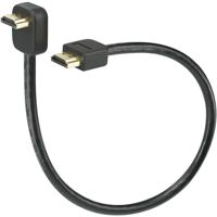 SpeaKa Professional SP-7870508 HDMI-kabel HDMI Aansluitkabel HDMI-A-stekker, HDMI-A-stekker 0.30 m Zwart Audio Return Channel (ARC), Vergulde steekcontacten,