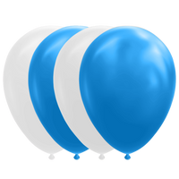 Ballonnen Set Blauw/Wit - thumbnail