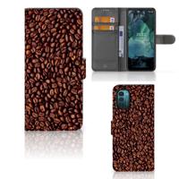Nokia G11 | G21 | Book Cover | Koffiebonen | Portemonnee hoesje Nokia G11 | G21 | Book Cover | Koffiebonen | Portemonnee hoesje