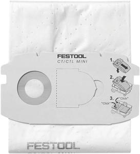 Festool SC FIS-CT MINI/5 SELFCLEAN filterzak voor CTL MINI tot 2018 VE=5 - 498410