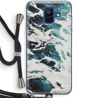 Golven: Samsung Galaxy A6 (2018) Transparant Hoesje met koord