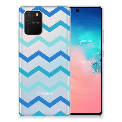 Samsung Galaxy S10 Lite | TPU bumper | Zigzag Blauw
