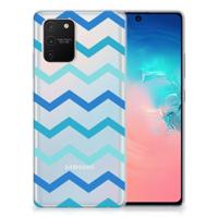 Samsung Galaxy S10 Lite | TPU bumper | Zigzag Blauw