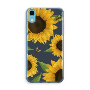 Sunflower and bees: iPhone XR Transparant Hoesje