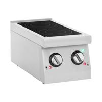 Inductieplaat - 2 borden - Ø 12 - 26 cm - draagbaar - Royal Catering