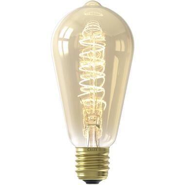 LED filament rustieklamp dimbaar - goud - E27 - 5.5W - 470LM - Leen Bakker