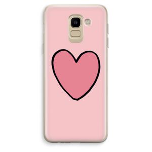 Hartje: Samsung Galaxy J6 (2018) Transparant Hoesje