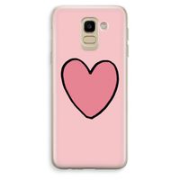 Hartje: Samsung Galaxy J6 (2018) Transparant Hoesje