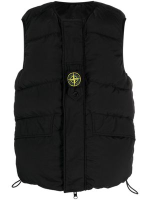 Stone Island Omkeerbare spencer - Zwart Stone Island Omkeerbare spencer - Zwart