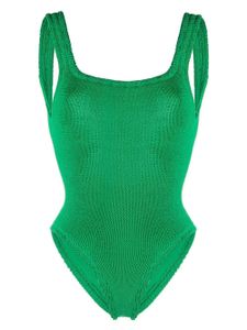 Hunza G maillot de bain à effet froissé - Vert