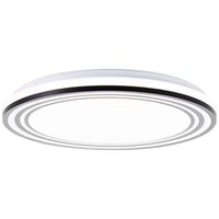 Brilliant Zwart witte plafondlamp Kobana Ø 49cm G80568A76