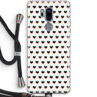 Hartjes: LG G7 Thinq Transparant Hoesje met koord Hartjes: LG G7 Thinq Transparant Hoesje met koord