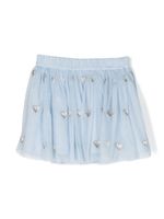 Stella McCartney Kids chemise à cœur brodé - Bleu