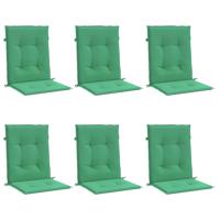 vidaXL Tuinstoelkussens 6 st 100x50x3 cm oxford stof groen - thumbnail