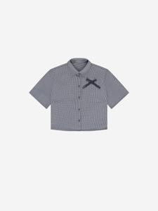 Nik&Nik zomer blouse meisjes - off wit / blauw - Polly
