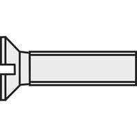 TOOLCRAFT 839945 Verzonken schroeven M2 16 mm Sleuf DIN 963 Kunststof, Polyamide 10 stuk(s) - thumbnail