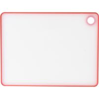 Excellent Houseware snijplank - wit/rood - kunststof - 33 x 23 cm - thumbnail