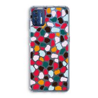 Colored Giraffe: Motorola Moto G9 Plus Transparant Hoesje