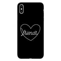 Friends heart black: iPhone XS Max Tough Case