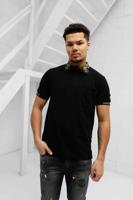Versace Jeans Couture Baroque Collar Polo Heren Zwart - Maat XL - Kleur: GoudZwart | Soccerfanshop