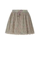 NoNo winter plisse jersey rok meisjes - zand - Nele - AOP