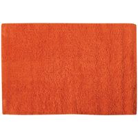 MSV Badkamerkleedje/badmat voor op de vloer - oranje - 45 x 70 cm - Badmatjes - thumbnail