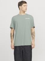 Jack & Jones Jjhawaii Tee Ss Crew Neck Print T-shirts Iceberg Green