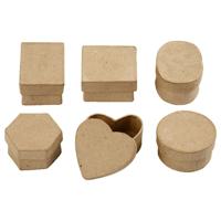 Creativ Company Opbergdoosjes papier-maché klein, 6st.