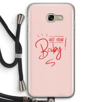 Not Your Baby: Samsung Galaxy A5 (2017) Transparant Hoesje met koord