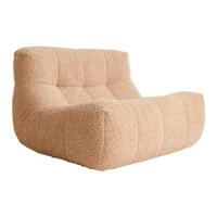 HKliving Lazy Lounge Fauteuil - Frizz Beige - thumbnail