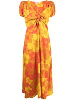 Faithfull the Brand robe courte Mailee à fleurs - Jaune