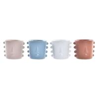 Grondlegger DKD Home Decor Gezicht Keramiek (15 x 13 x 12,5 cm) (4 Stuks)