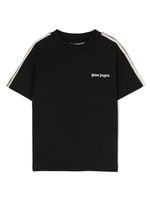 Palm Angels Kids logo-print track T-shirt - Noir