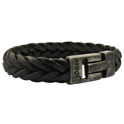 JOSH 24832-BRA-VB-BL Armband leder zwart-vintage zwart 15 mm 23 cm