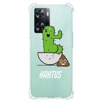 OPPO A57 | A57s | A77 4G Stevig Bumper Hoesje Cactus Poo - thumbnail