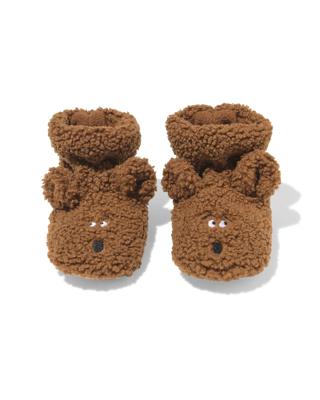 HEMA Babysloffen teddy hond bruin (bruin)