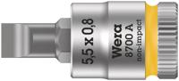 Wera 8700 A FL Zyklop Bit/dop-combinatie met 1/4" Aandrijving , FL 0,8 x 5,5 x 28 mm - 1 stuk(s) - 05003320001