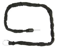 Pythonslot Ringslot plug-in ketting 140cm/ø 5,5mm, zwart