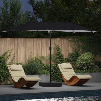 Tuinparasol Antraciet 385 x 209 x 244 cm Stof