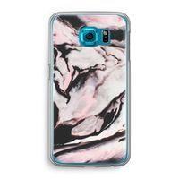 Roze stroom: Samsung Galaxy S6 Transparant Hoesje