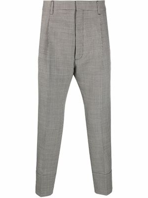 DSQUARED2 pantalon de costume crop à motif pied-de-poule - Noir